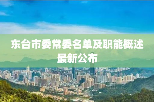 東臺市委常委名單及職能概述最新公布