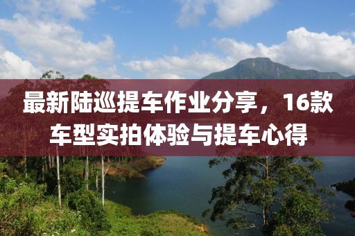 最新陸巡提車作業(yè)分享，16款車型實拍體驗與提車心得