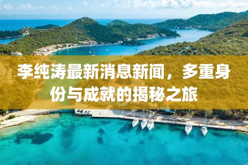 李純濤最新消息新聞，多重身份與成就的揭秘之旅