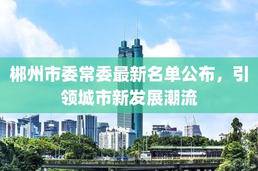 郴州市委常委最新名單公布，引領(lǐng)城市新發(fā)展潮流