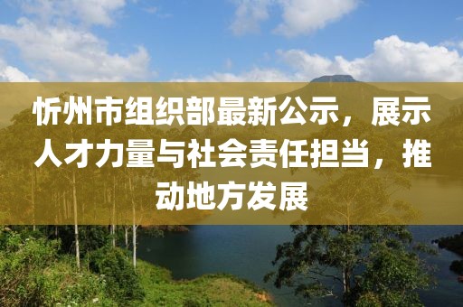 忻州市組織部最新公示，展示人才力量與社會責(zé)任擔(dān)當(dāng)，推動地方發(fā)展