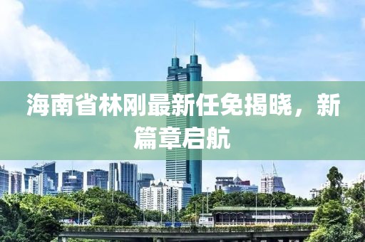 海南省林剛最新任免揭曉，新篇章啟航