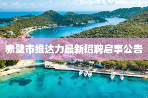 赤壁市維達(dá)力最新招聘啟事公告