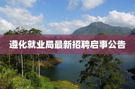 遵化就業(yè)局最新招聘啟事公告