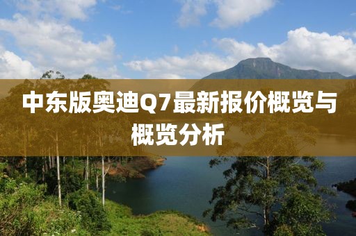 中東版奧迪Q7最新報價概覽與概覽分析