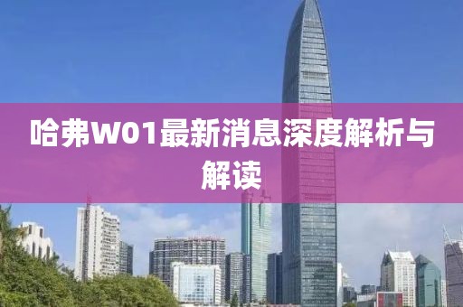 哈弗W01最新消息深度解析與解讀