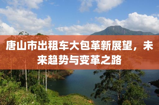 唐山市出租車(chē)大包革新展望，未來(lái)趨勢(shì)與變革之路
