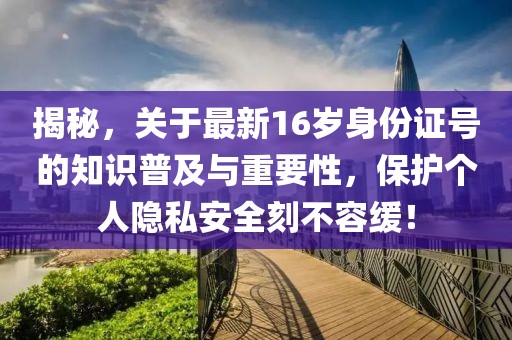 揭秘，關(guān)于最新16歲身份證號(hào)的知識(shí)普及與重要性，保護(hù)個(gè)人隱私安全刻不容緩！