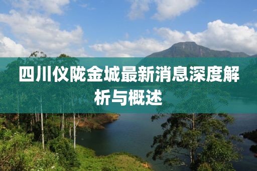 四川儀隴金城最新消息深度解析與概述