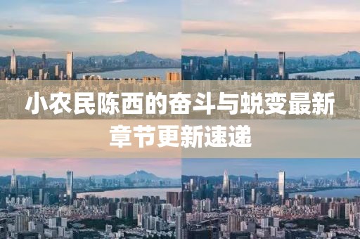 小農民陳西的奮斗與蛻變最新章節(jié)更新速遞