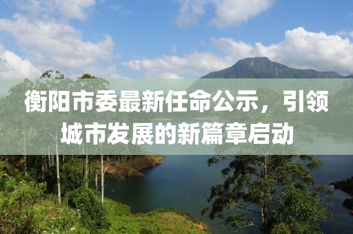 衡陽市委最新任命公示，引領(lǐng)城市發(fā)展的新篇章啟動