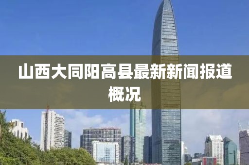 山西大同陽(yáng)高縣最新新聞報(bào)道概況