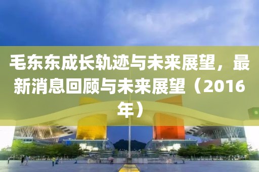 毛東東成長軌跡與未來展望，最新消息回顧與未來展望（2016年）