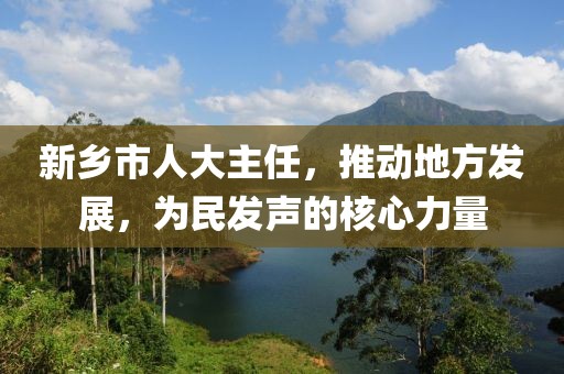 新鄉(xiāng)市人大主任，推動(dòng)地方發(fā)展，為民發(fā)聲的核心力量